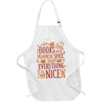 Books And Pumpkin Spice Fall Apron