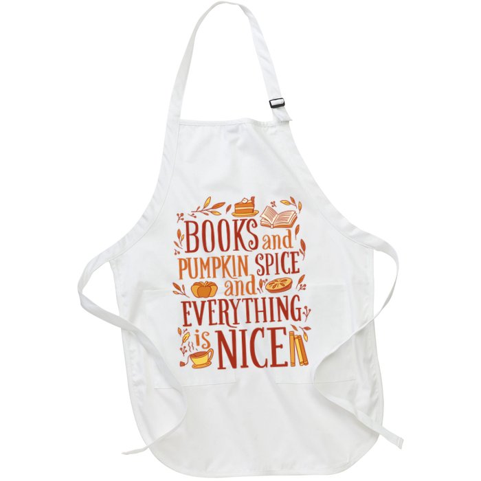 Books And Pumpkin Spice Fall Apron