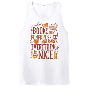 Books And Pumpkin Spice Fall PosiCharge Competitor Tank