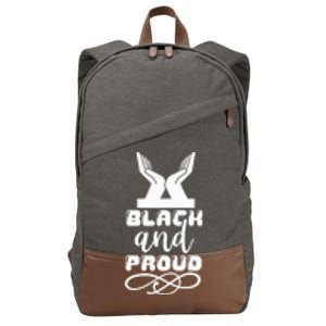 Black And Proud Cotton Canvas Backpack