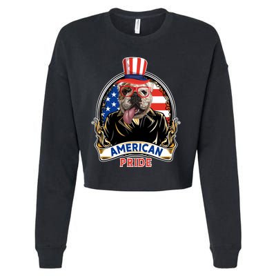 Bulldog American Pride T Cropped Pullover Crew