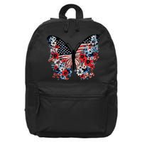 Butterfly America Patriotic 4th Of July 16 in Basic Backpack