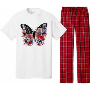 Butterfly America Patriotic 4th Of July Pajama Set