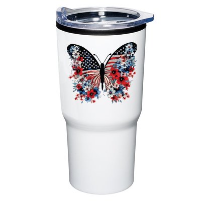 Butterfly America Patriotic 4th Of July Tumbler