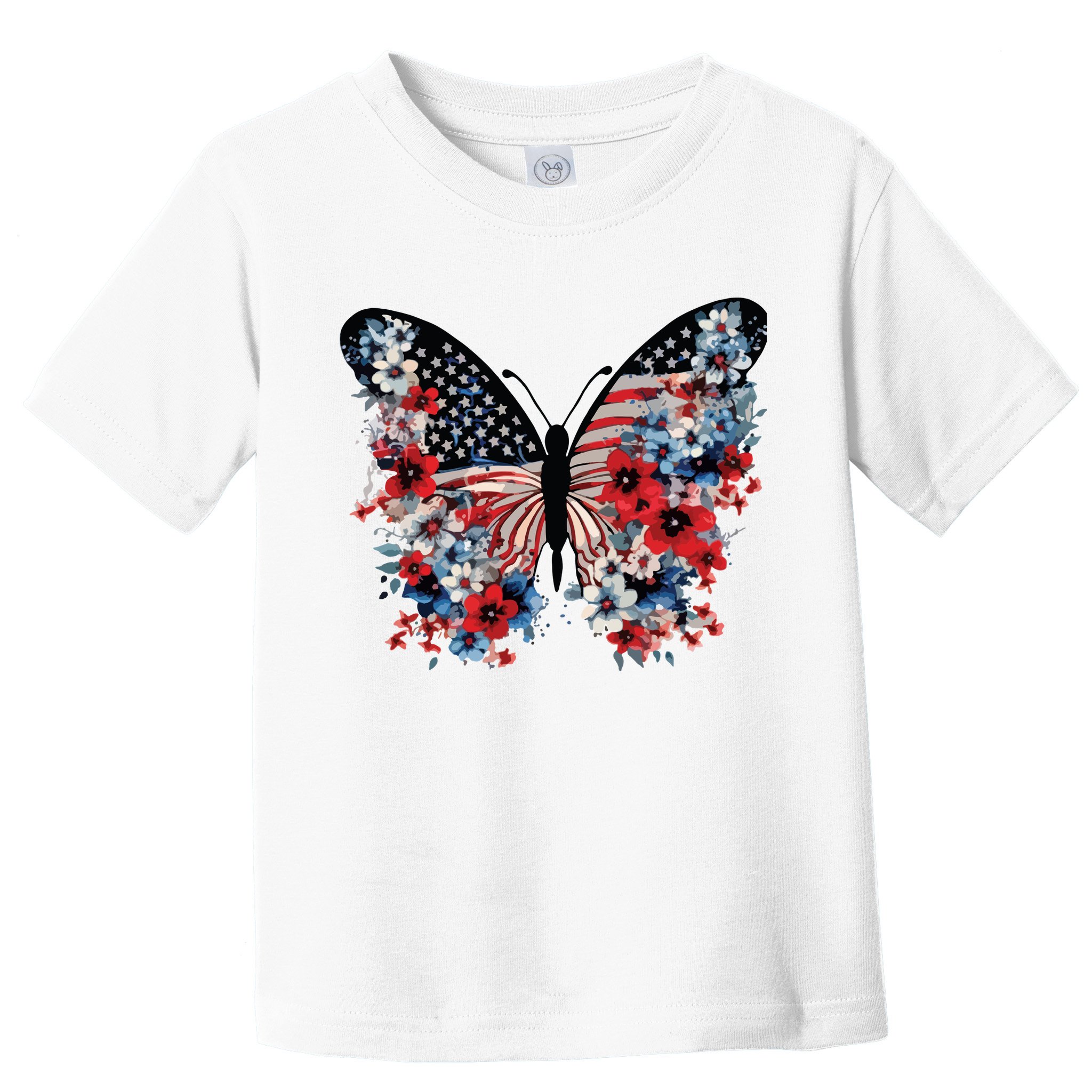 Butterfly America Patriotic 4th Of July Toddler T-Shirt