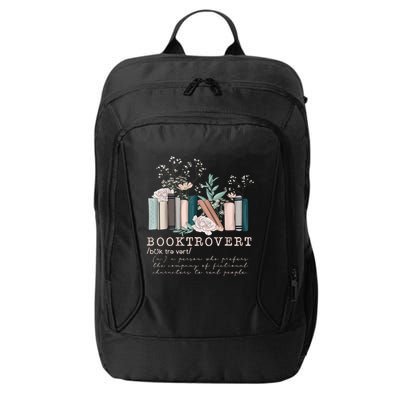 Booktrovert A Person Who Prefers The Company Of Fictional Characters To Read Peo City Backpack