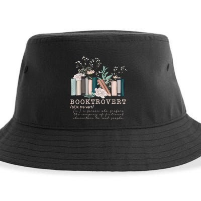 Booktrovert A Person Who Prefers The Company Of Fictional Characters To Read Peo Sustainable Bucket Hat
