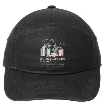 Booktrovert A Person Who Prefers The Company Of Fictional Characters To Read Peo 7-Panel Snapback Hat