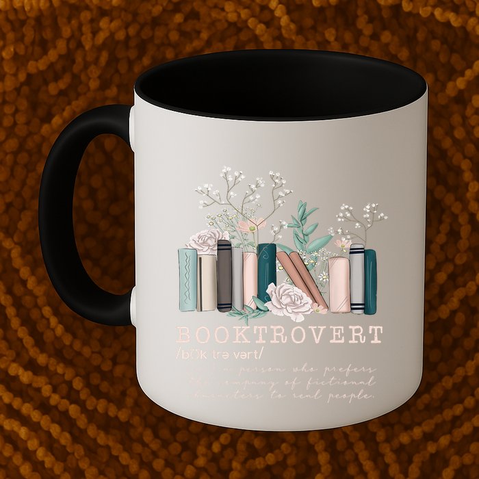 Booktrovert A Person Who Prefers The Company Of Fictional Characters To Read Peo Mug