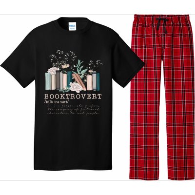 Booktrovert A Person Who Prefers The Company Of Fictional Characters To Read Peo Pajama Set