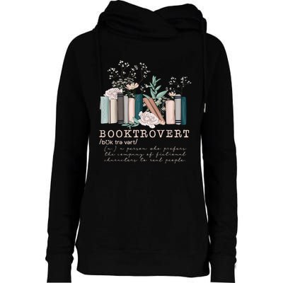 Booktrovert A Person Who Prefers The Company Of Fictional Characters To Read Peo Womens Funnel Neck Pullover Hood