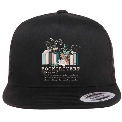 Booktrovert A Person Who Prefers The Company Of Fictional Characters To Read Peo Flatbill Hat