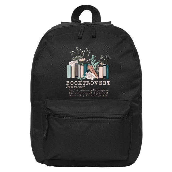 Booktrovert A Person Who Prefers The Company Of Fictional Characters To Read Peo 16 in Basic Backpack