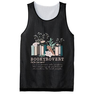 Booktrovert A Person Who Prefers The Company Of Fictional Characters To Read Peo Mesh Reversible Basketball Jersey Tank