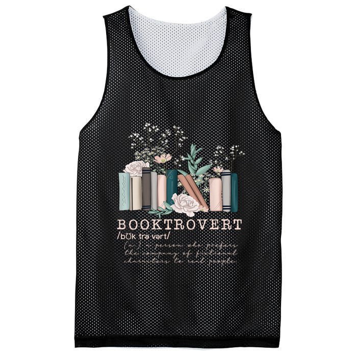Booktrovert A Person Who Prefers The Company Of Fictional Characters To Read Peo Mesh Reversible Basketball Jersey Tank