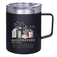 Booktrovert A Person Who Prefers The Company Of Fictional Characters To Read Peo 12oz Stainless Steel Coffee Mug