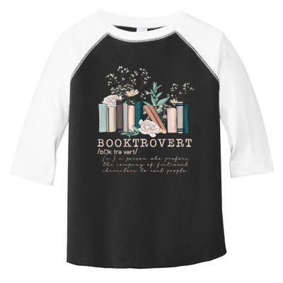 Booktrovert A Person Who Prefers The Company Of Fictional Characters To Read Peo Toddler Fine Jersey T-Shirt