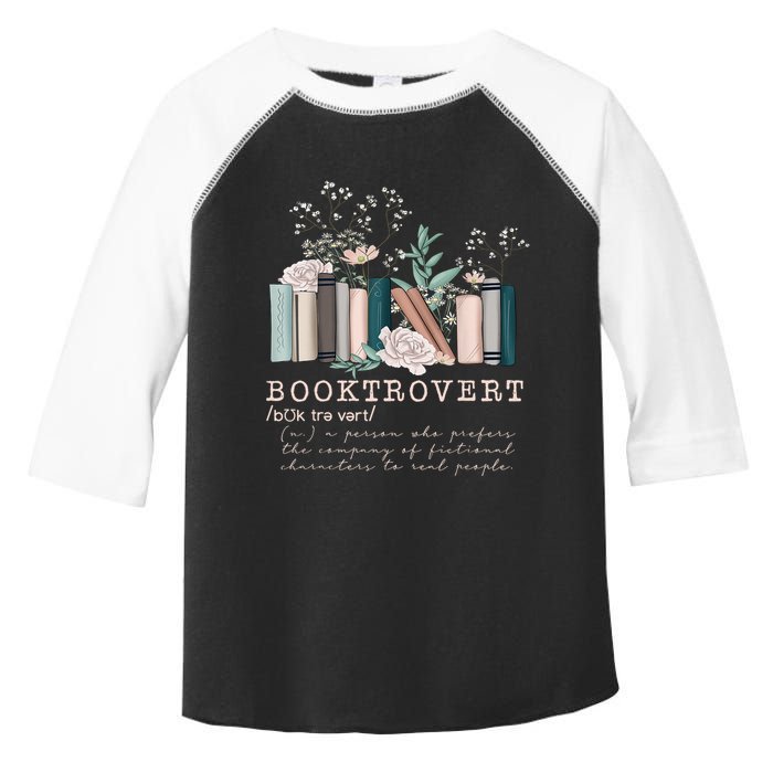 Booktrovert A Person Who Prefers The Company Of Fictional Characters To Read Peo Toddler Fine Jersey T-Shirt