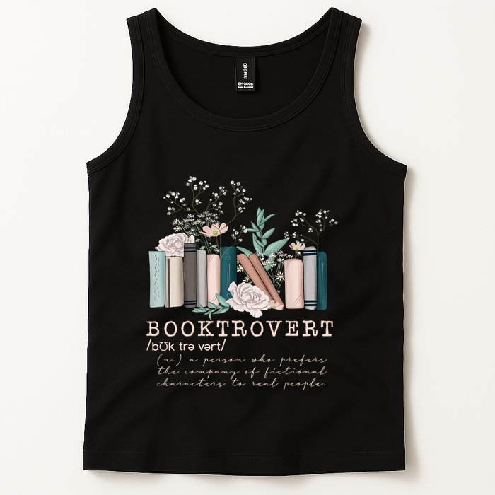 Booktrovert A Person Who Prefers The Company Of Fictional Characters To Read Peo Tank Top
