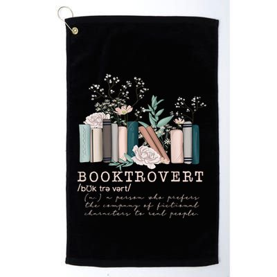 Booktrovert A Person Who Prefers The Company Of Fictional Characters To Read Peo Golf Towel