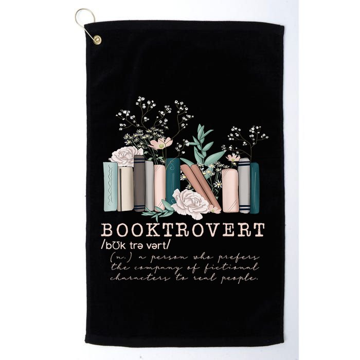 Booktrovert A Person Who Prefers The Company Of Fictional Characters To Read Peo Golf Towel
