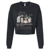 Booktrovert A Person Who Prefers The Company Of Fictional Characters To Read Peo Cropped Pullover Crew