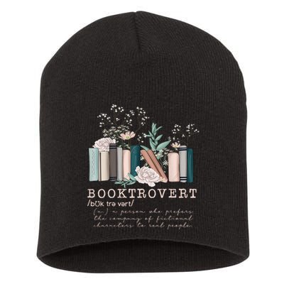 Booktrovert A Person Who Prefers The Company Of Fictional Characters To Read Peo Short Acrylic Beanie