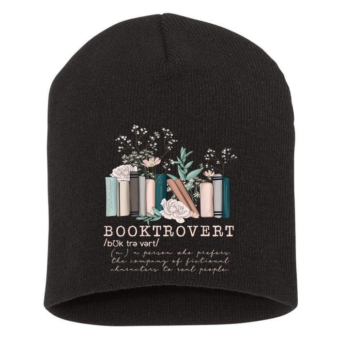 Booktrovert A Person Who Prefers The Company Of Fictional Characters To Read Peo Short Acrylic Beanie