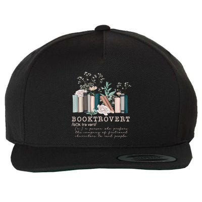 Booktrovert A Person Who Prefers The Company Of Fictional Characters To Read Peo Wool Snapback Cap