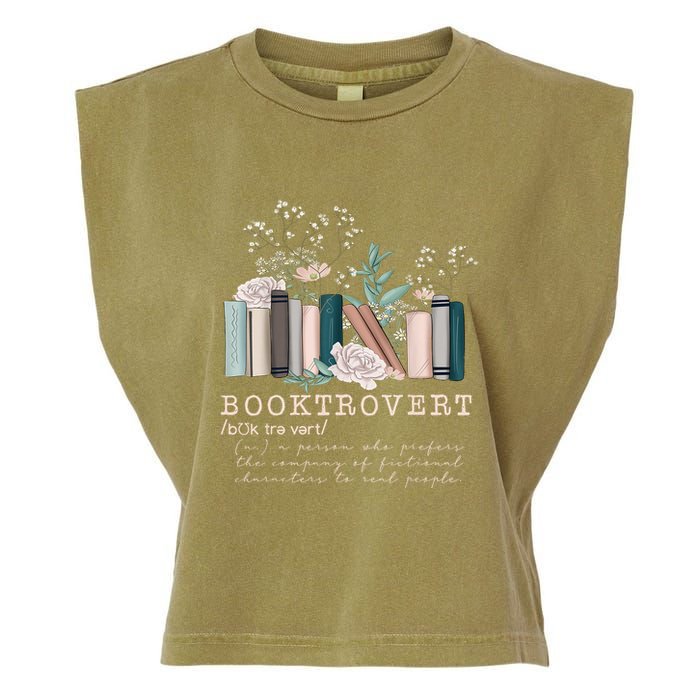 Booktrovert A Person Who Prefers The Company Of Fictional Characters To Read Peo Garment-Dyed Women's Muscle Tee