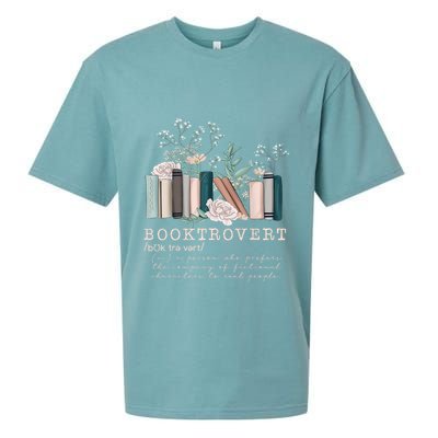 Booktrovert A Person Who Prefers The Company Of Fictional Characters To Read Peo Sueded Cloud Jersey T-Shirt