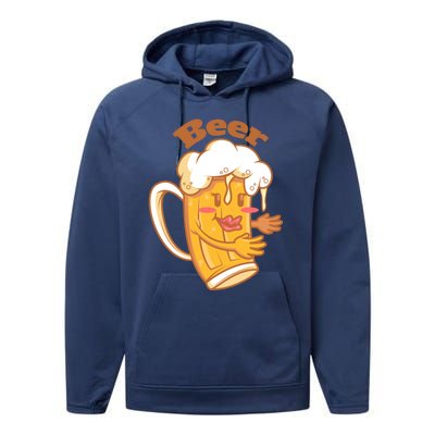 Beer And Pizza Matching Couples Valentines Halloween Costume Cool Gift Performance Fleece Hoodie