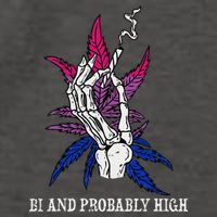 Bi And Probably High Skeleton Weed Cannabis 420 Stoner Vector Backpack
