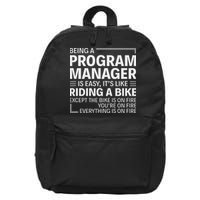 Being A Program Manager Is Easy 16 in Basic Backpack