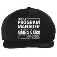Being A Program Manager Is Easy Wool Snapback Cap
