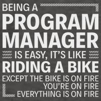 Being A Program Manager Is Easy Vector Backpack