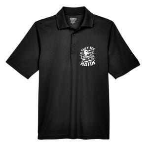 Bowling Alley Pins Spare Strike Men's Origin Performance Pique Polo