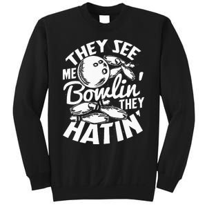 Bowling Alley Pins Spare Strike Sweatshirt