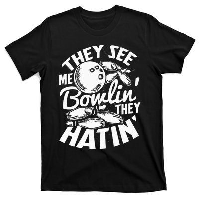 Bowling Alley Pins Spare Strike T-Shirt