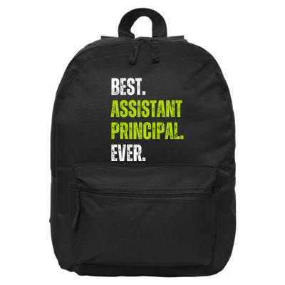 Best Assistant Principal Ever Funny 16 in Basic Backpack