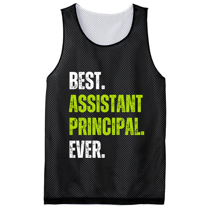 Best Assistant Principal Ever Funny Mesh Reversible Basketball Jersey Tank