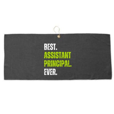 Best Assistant Principal Ever Funny Large Microfiber Waffle Golf Towel
