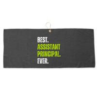 Best Assistant Principal Ever Funny Large Microfiber Waffle Golf Towel