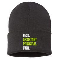 Best Assistant Principal Ever Funny Sustainable Knit Beanie