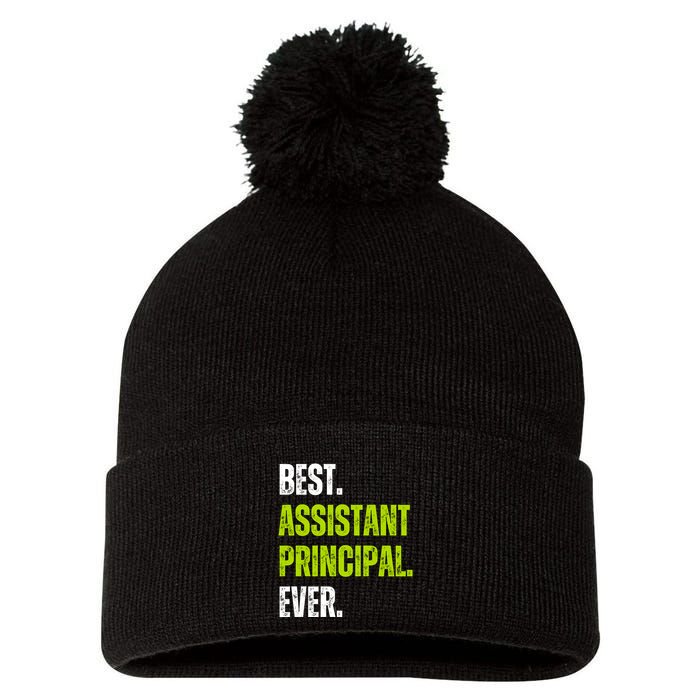 Best Assistant Principal Ever Funny Pom Pom 12in Knit Beanie