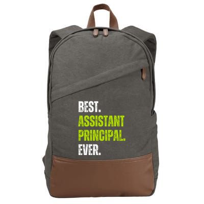 Best Assistant Principal Ever Funny Cotton Canvas Backpack