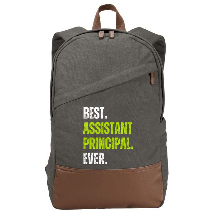 Best Assistant Principal Ever Funny Cotton Canvas Backpack
