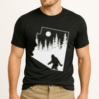 Bigfoot Arizona Pride Funny Sasquatch Arizona Map Distressed Cooling Performance Crew T-Shirt