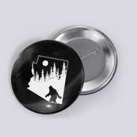 Bigfoot Arizona Pride Funny Sasquatch Arizona Map Distressed Button