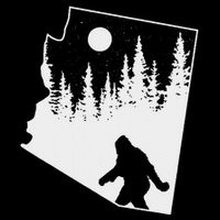 Bigfoot Arizona Pride Funny Sasquatch Arizona Map Distressed Button